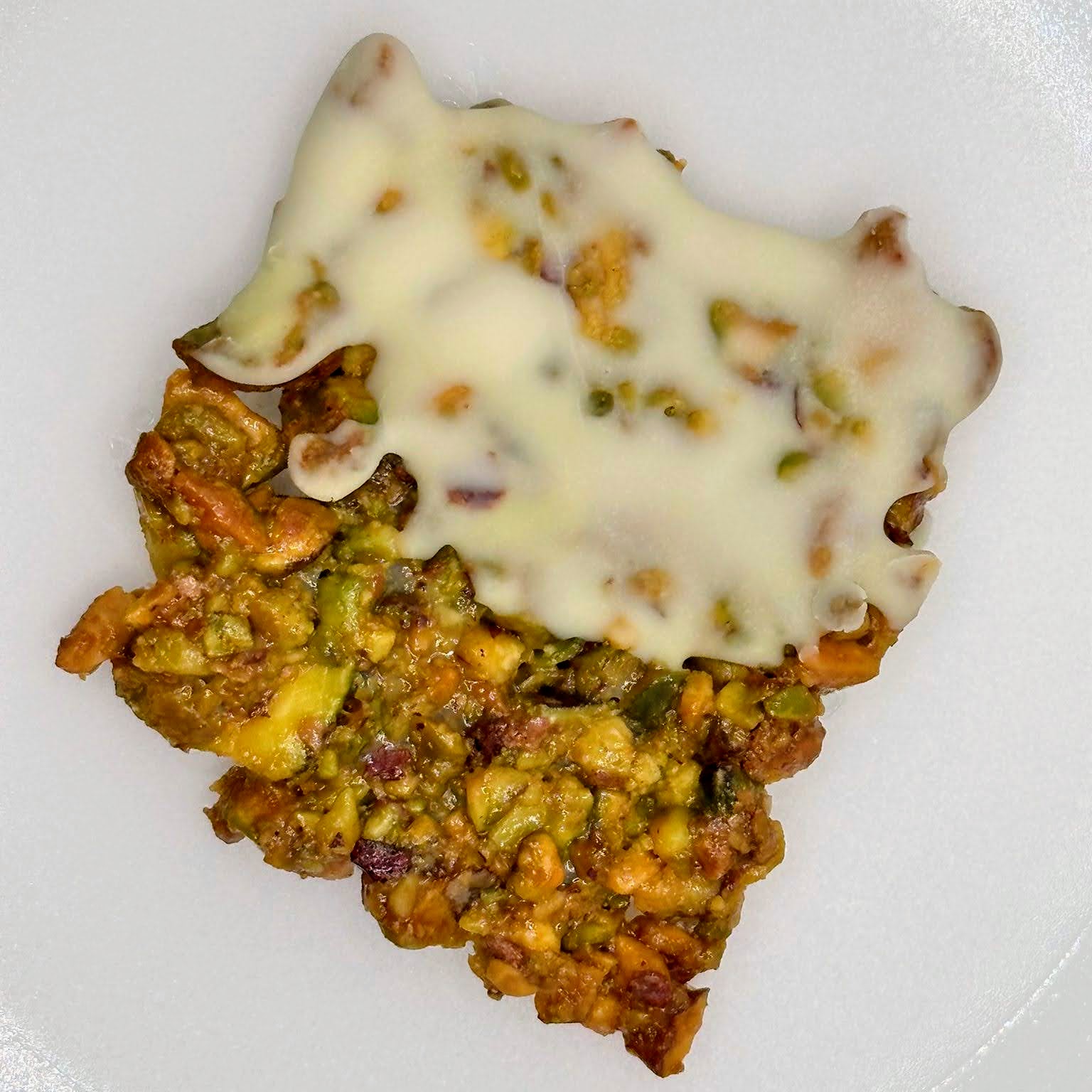 白朱古力開心果脆